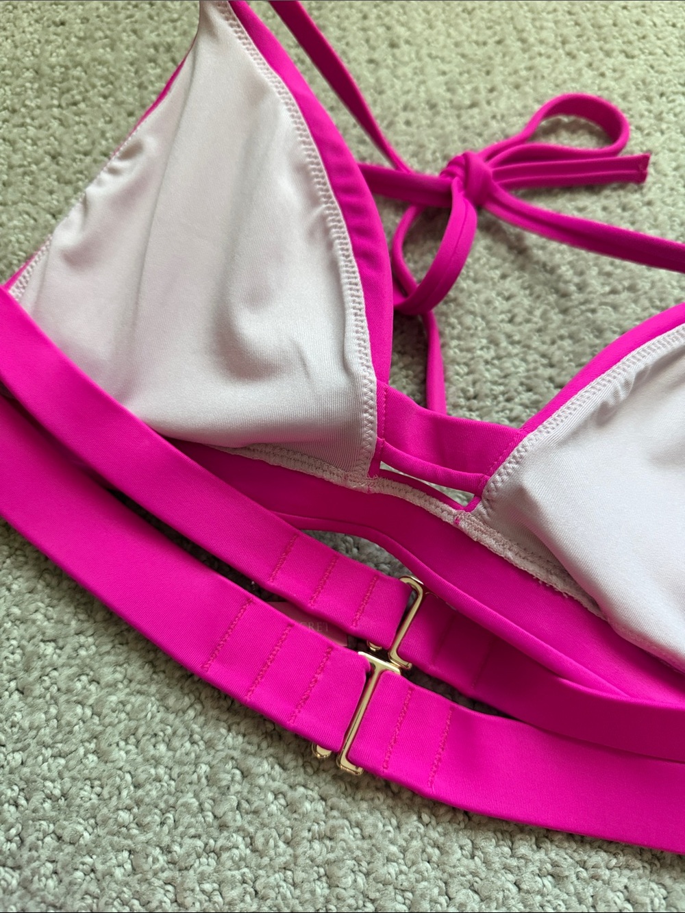 Victoria's Secret Neon Pink Halter Bikini Set - Picture 2 of 6